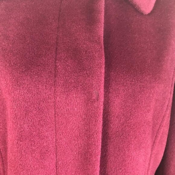 Cinzia Rocca Cranberry Red Wool Coat Jacket 10 - Picture 11 of 12